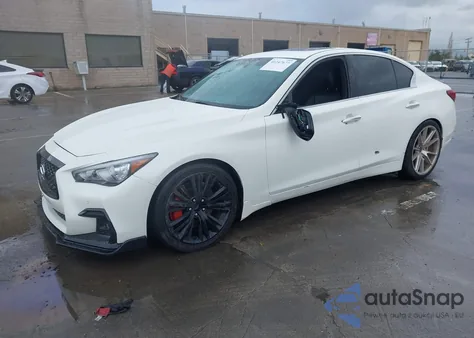 2018 Infiniti Q50 3.0T Red Sport 400 from USA, damaged, VIN JN1FV7AP7JM461225